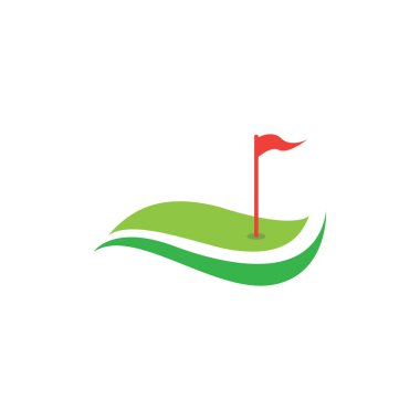 Golf logo vektör illüstrasyonu