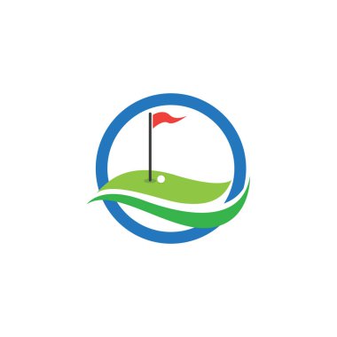 Golf logo vektör illüstrasyonu