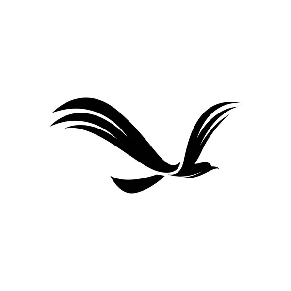 Uçan Kuş Logosu Tasarım Vektör Şablonu Güvercin Logotype Konsept Simgesi — Stok Vektör