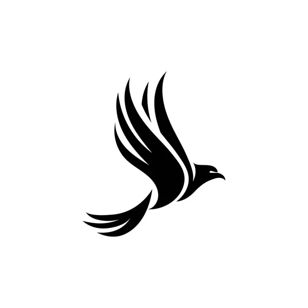 Flying Bird Logo Designvektorvorlage Tauben Logotyp Ikone — Stockvektor