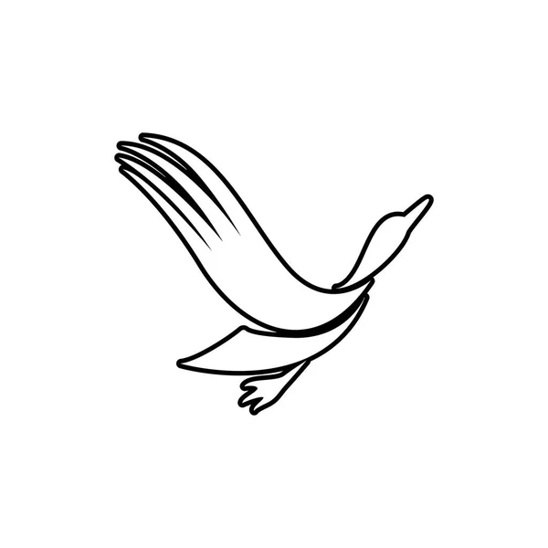 Flying Bird Logo Design Vector Template Dove Pigeon Logotype Concept — Stock Vector
