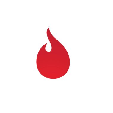 Ateş alev vektör çizimi tasarımı