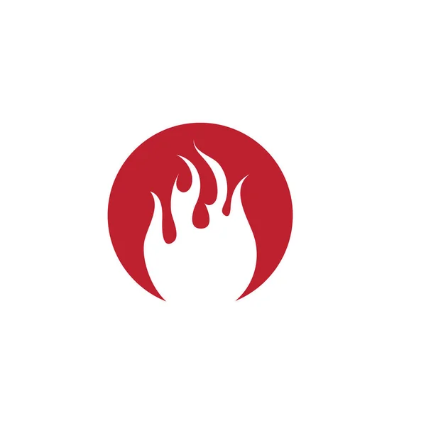 Tűz Láng Vektor Illusztráció Tervezés — Stock Vector