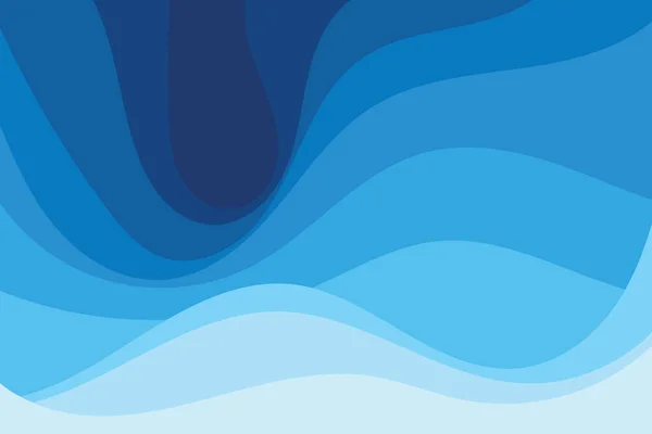 Abstrakt Wasser Welle Vektor Illustration Design Hintergrund — Stockvektor