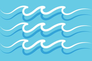 Soyut Su Dalgası Vektör Çizim Arkaplanı