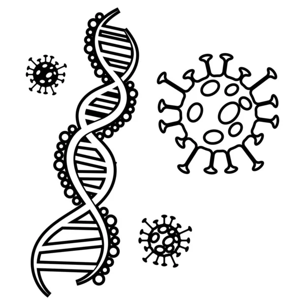 Coronavirus Covid Verbotsschild Flaches Vektorbild — Stockvektor