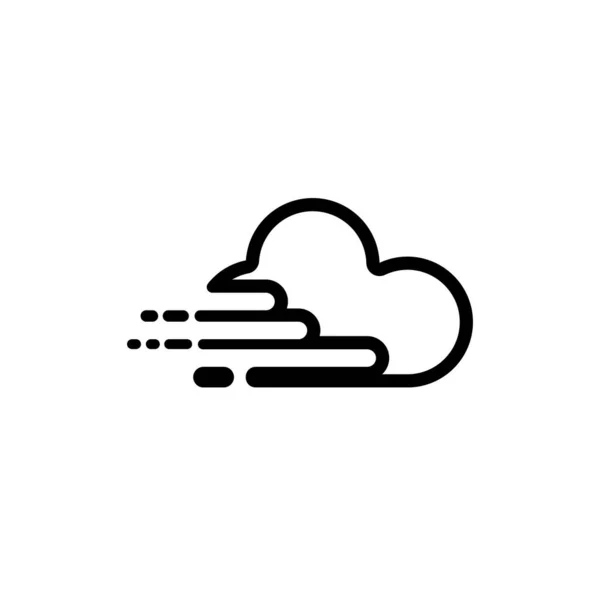 Значок Вектора Логотипа Cloud Line — стоковый вектор