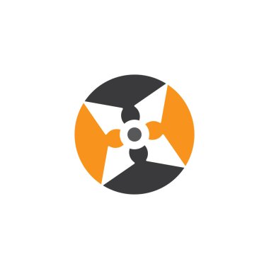 Ninja silahları vektör logosu ve sembolü 