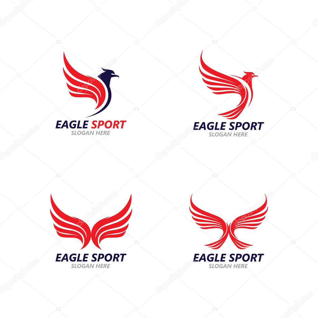 Falcon Logo Template vector illustration design
