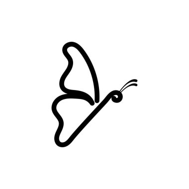 Güzellik Kelebeği Vektör simgesi tasarımı