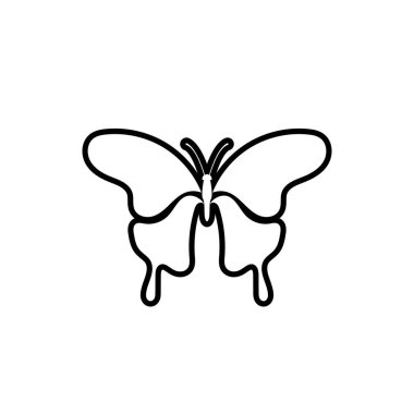 Güzellik Kelebeği Vektör simgesi tasarımı