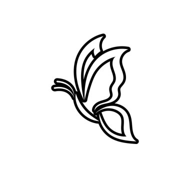 Güzellik Kelebeği Vektör simgesi tasarımı