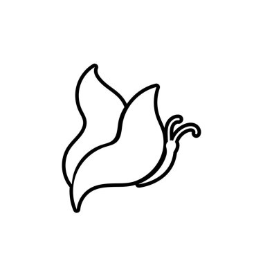 Güzellik Kelebeği Vektör simgesi tasarımı