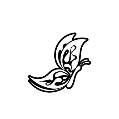 Güzellik Kelebeği Vektör simgesi tasarımı