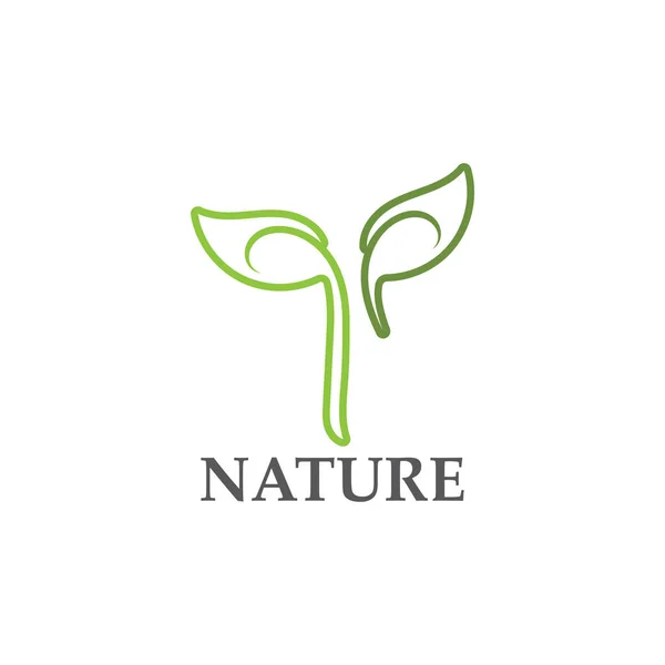 Logos Green Tree Leaf Ecology Nature Element Vector — Stock Vector