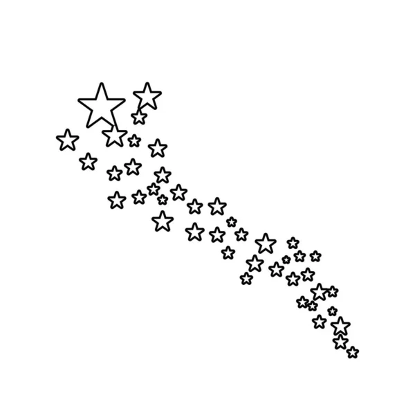 Návrh Vektorových Ilustrací Pro Ikony Hvězd — Stockový vektor
