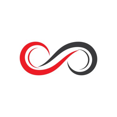 Sonsuz gökkuşağı vektör simgesi logo şablonu tasarımı