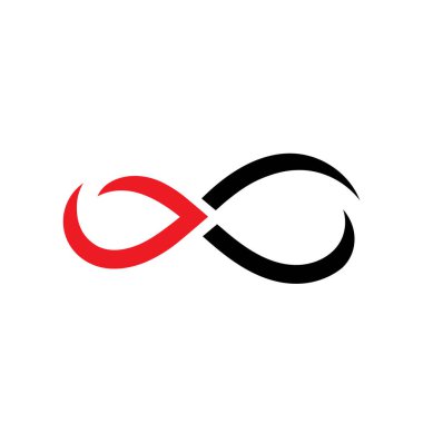 Sonsuz gökkuşağı vektör simgesi logo şablonu tasarımı