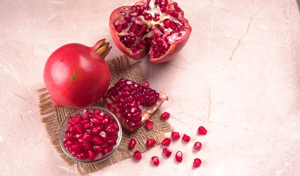Close Pomegranates Seeds — Stock Photo, Image