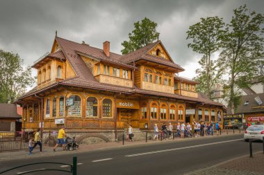 Gubalowka 'daki röle kulesi. Polonya, Zakopane, Gubalowka 07.08.2016