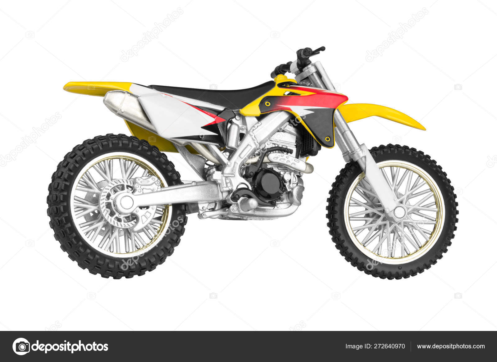 Motocross amarilla images libres de droit, photos de Motocross 