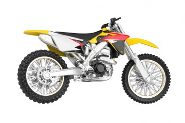 İzole oyuncak motosiklet 