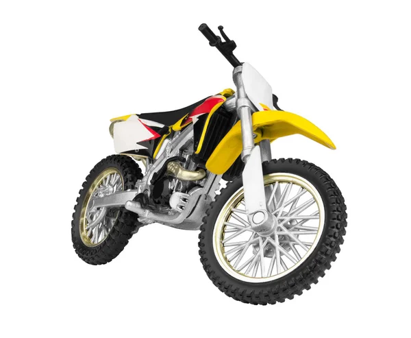 Oyuncak motosiklet beyaz izole