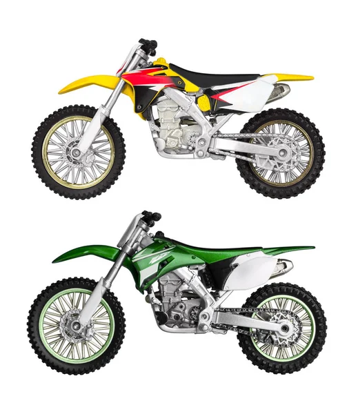 Oyuncak motosiklet beyaz izole