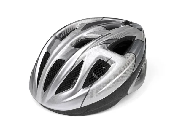 Casco de bicicleta en blanco — Foto de Stock