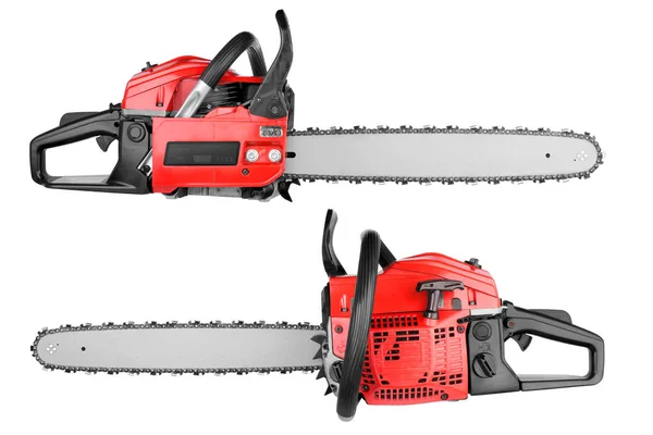 Chainsaw Geïsoleerd Wit — Stockfoto