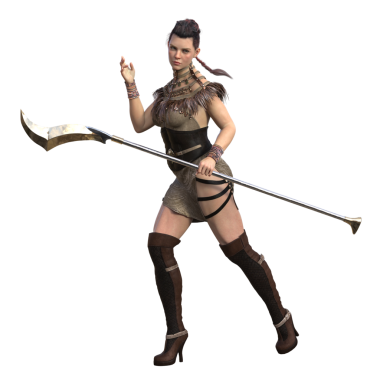 3 boyutlu tasvir, illüstrasyon, kabile fantezisi kadın savaşçı.