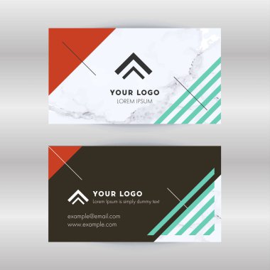 Modern kartvizit şablonu. Düz tasarım vektör soyut yaratıcı-vector