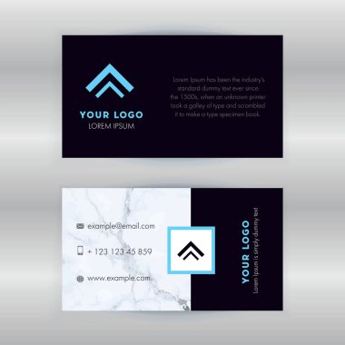 Modern kartvizit şablonu. Düz tasarım vektör soyut yaratıcı-vector