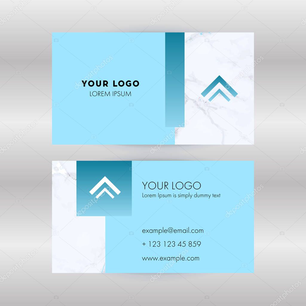 Modern business card template. Flat design vector abstract creative - Vector