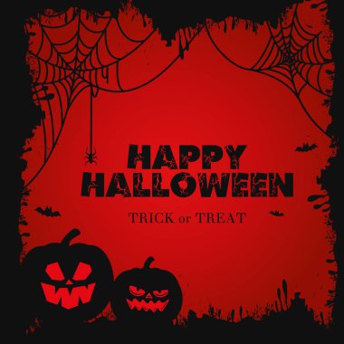 Yaprakları ile kabak ile Halloween satış mesajı