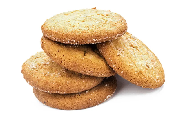 ev yapımı kurabiye kurabiye izole, beyaz arka plan üzerinde tex için yer