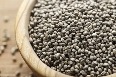 ahşap zemin, tex için alan üzerine bir tabak içinde Esrar Tohumlar