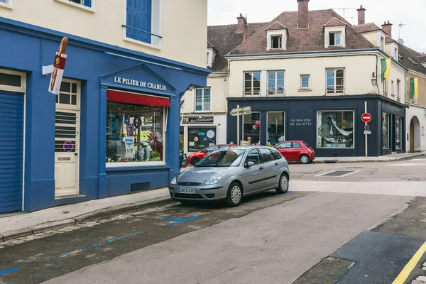 Rue Sans Peuple Ancienne Ville Française Chablis Juillet 2017 — Photo