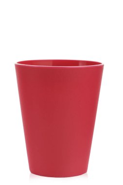 Çocuk tatil izole beyaz bir arka plan üzerinde renkli plastik cam. kırpma pat