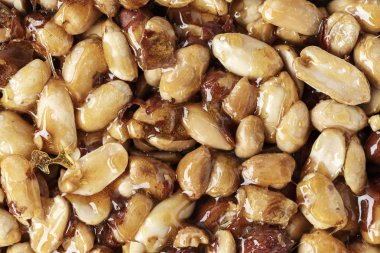 fıstık gelen karamel ile ev yapımı kozinaki. geleneksel Doğu sweetnes