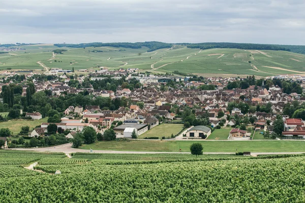 Nordburgund Frankreich Blick Auf Die Stadt Chablis Weinregion Mittelfrankreich Nordburgund — Stockfoto