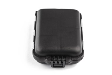 Beyaz arka plan, ayrı tutma kanca balık tutma için kutusunu açmak