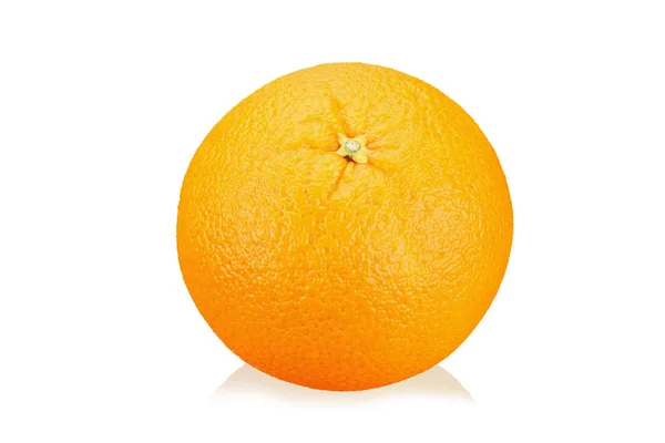 Dojrzałych Pomarańczy Białym Tle Białym Tle Wyraźnie Widoczne Tekstury Owoców — Zdjęcie stockowe