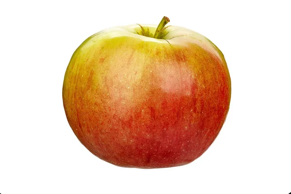 Reifen Roten Apfel Auf Weißem Hintergrund Isoliert Streicheleinheiten — Stockfoto