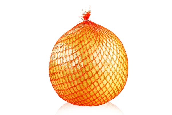 Whole Fruit Pomelo Grid White Background Isolated Clipping Pat Stock Image