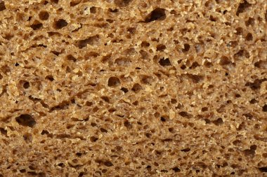 siyah ekmek yakın çekim kesti. brea iyi görünür dokusuna