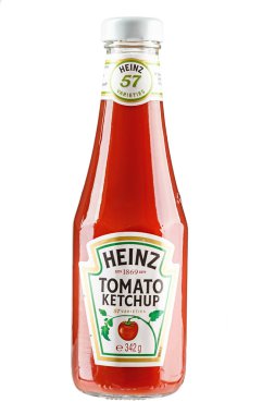 Heinz ketçap salça. 1869 yılında Henry John Heinz tarafından kuruldu. Kırpma yolu.