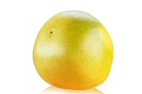 Pomelo Frutas Inteiras Isoladas Fundo Branco Textura Claramente Visível Fruto — Fotografia de Stock
