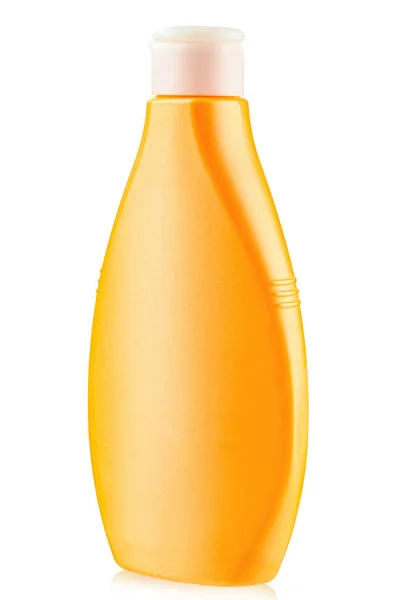 Πλαστικό Μπουκάλι Για Προϊόντα Περιποίησης Σώματος Τζελ Για Ντους Σαμπουάν — Φωτογραφία Αρχείου