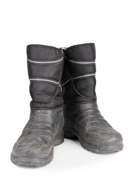 yalıtılmış erkekler lastik çizmeler beyaz zemin üzerinde. izole